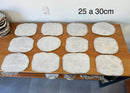 Bandeja Quartzo Branca com Acabamento Dourado - 25 a 30cm