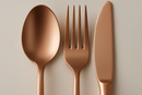Conjunto Talheres Rose Gold 16 Peças - Acabamento Premium